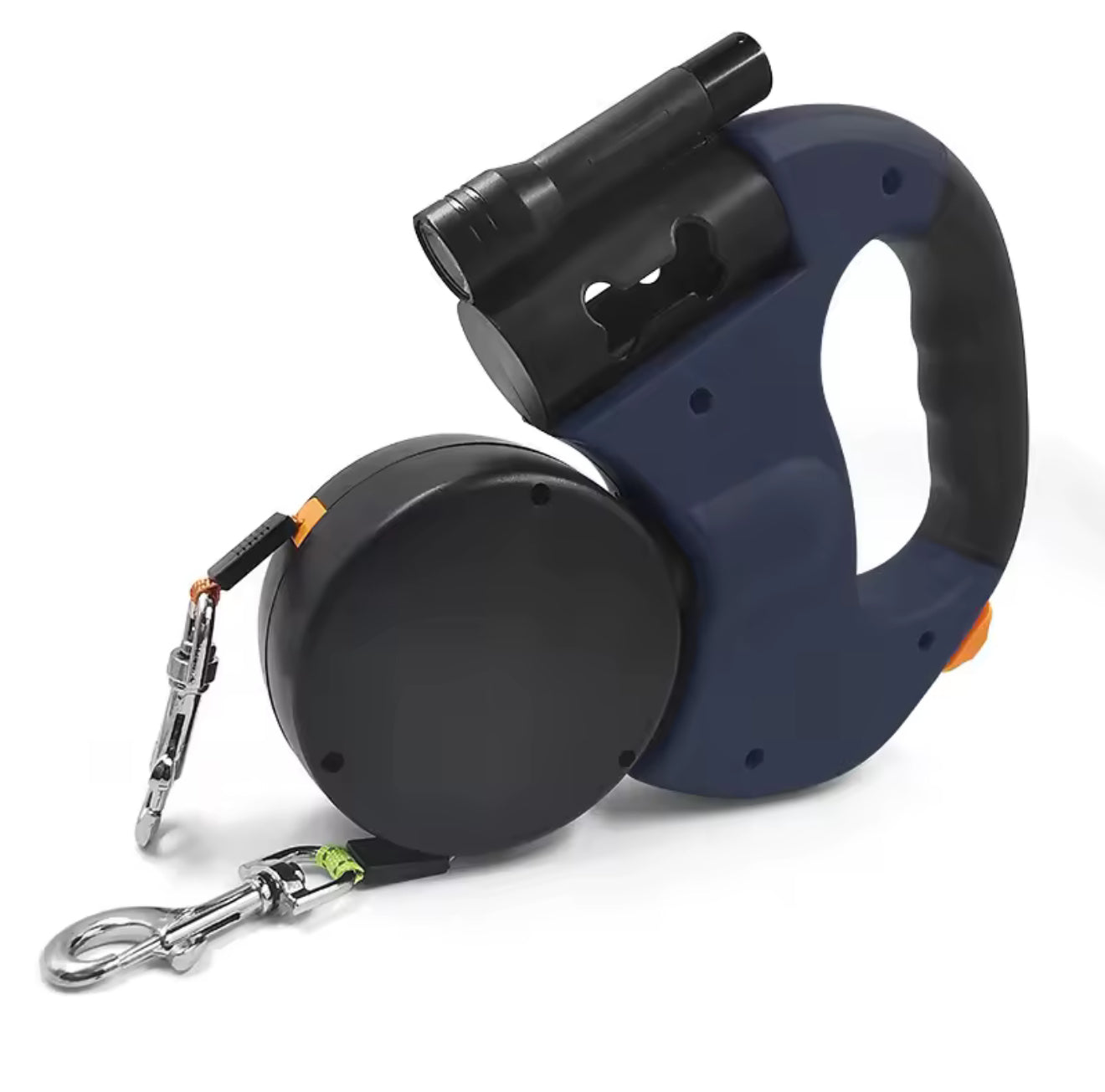 Retractable Double Dog Leash for Small Dogs ,Reflective, 360° Swivel, Tangle-Free