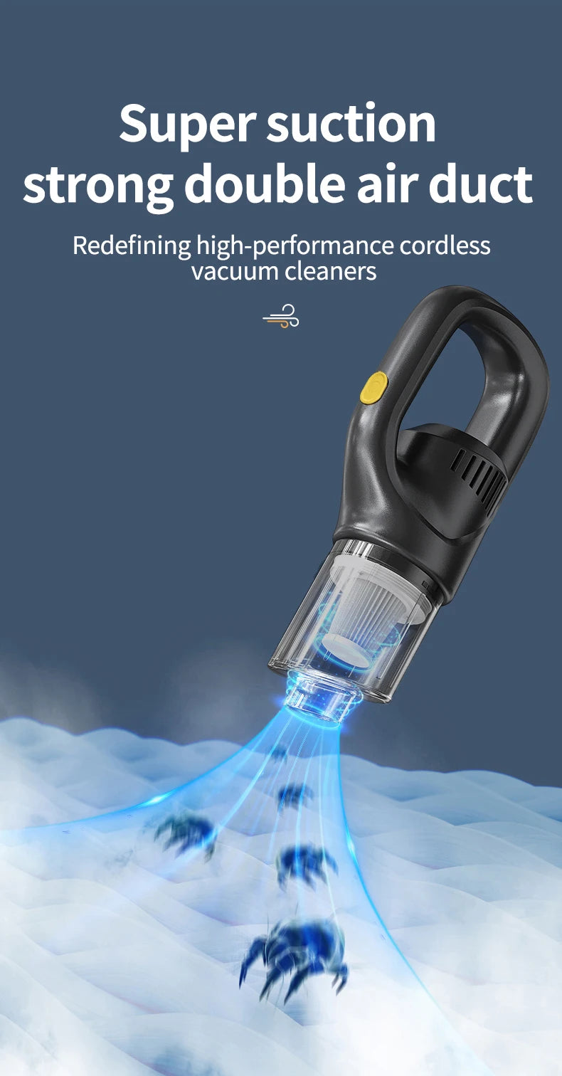 Wireless Automobile Vacuum Cleaner Wet Dry Dual-Use Handheld Electric Mini appliance Cleaner For Car home Vacuum Cleaner