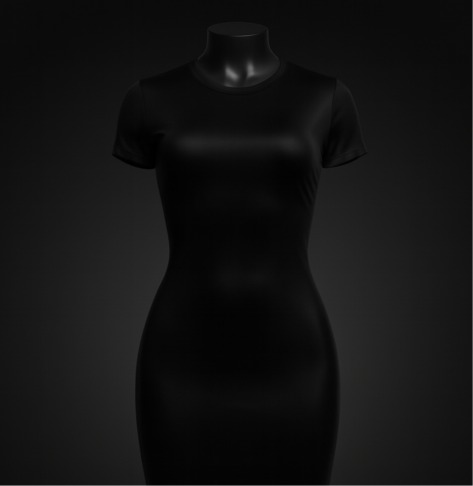 Women's summer casual fashion slim fit round neck short sleeved Long Dress