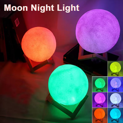Moon Lamp - 3D Moon Night Light for Kids Bedroom