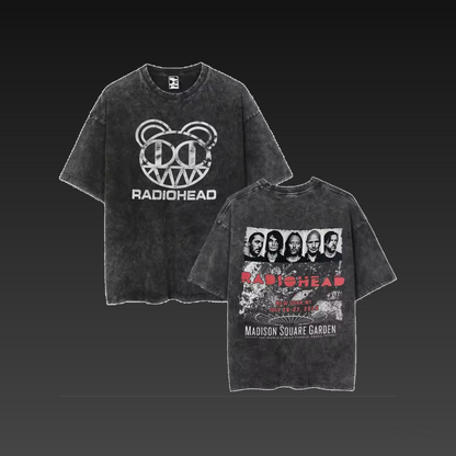 Zytrix™ Radiohead Rock Band Oversized Cotton T-Shirt – Unisex Hip Hop Music Tee, Summer Fashion Streetwear