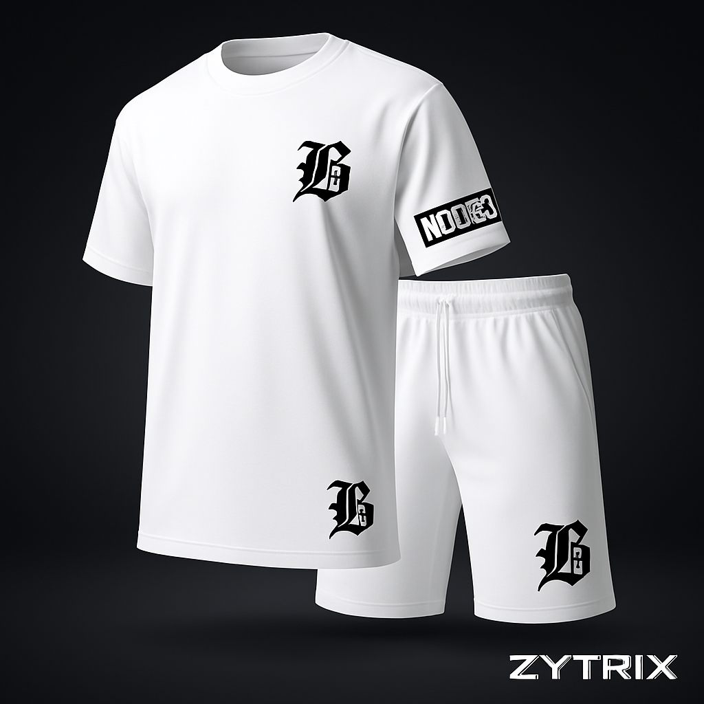 Zytrix Men’s Casual Two-Piece Set Streetwear T-Shirt & Shorts Outfit
