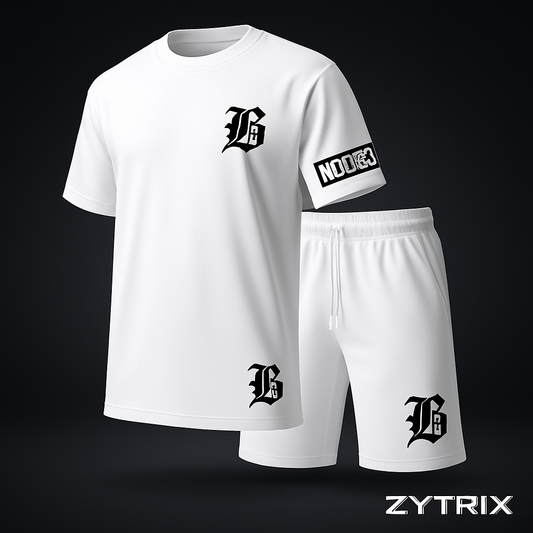 Zytrix Men’s Casual Two-Piece Set Streetwear T-Shirt & Shorts Outfit