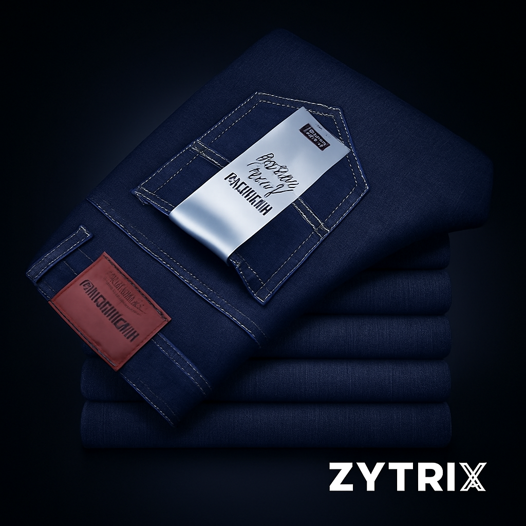 Men’s Navy Blue Slim Fit Denim Jeans – Premium Everyday Wear