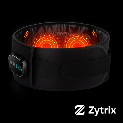 Zytrix Heated Massage Belt – Multifunctional Waist & Back Support with Vibration + Heat Therapy