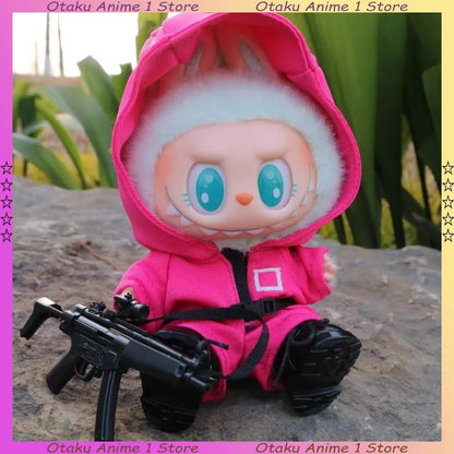 Hot Labubu Clothing Funny Seafood Game Serie Doll Clothes Participants Organizer Casual Outfits Mini Plush Doll Accessories
