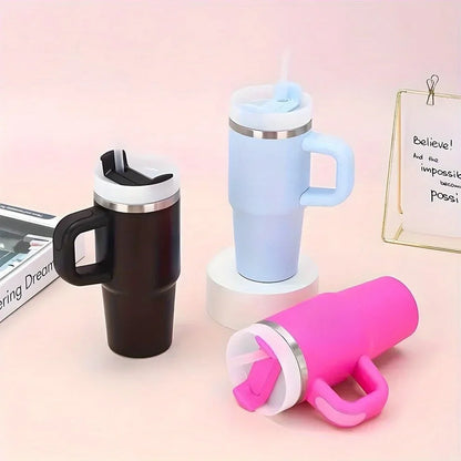 Personalized of Name14 Oz SUS304 Travel Cup Customization Water Bottle with Straw Suitable for Birthday Gifts Sport Water Bottle