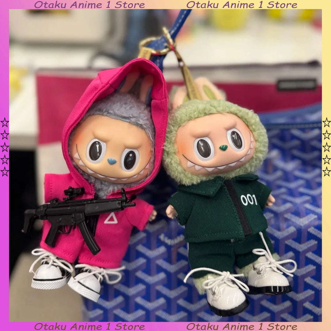 Hot Labubu Clothing Funny Seafood Game Serie Doll Clothes Participants Organizer Casual Outfits Mini Plush Doll Accessories