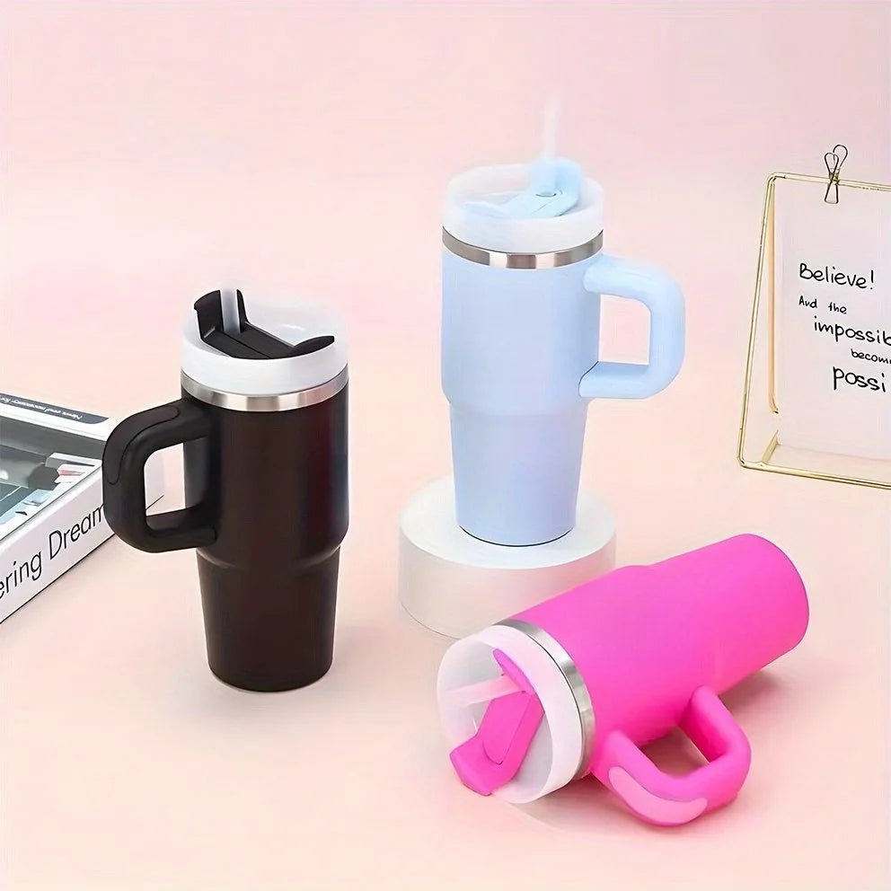 Personalized of Name14 Oz SUS304 Travel Cup Customization Water Bottle with Straw Suitable for Birthday Gifts Sport Water Bottle